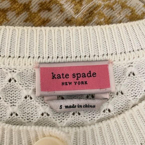 Kate Spade White Knit Cardigan - Picture 4 of 7